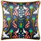 Kate Merritt Herons Polyester Filled Cushion Blue