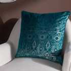 Paoletti Tayanna Polyester Filled Cushion Teal
