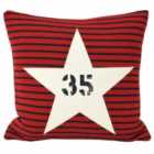 Paoletti Star Sign Polyester Filled Cushion Red