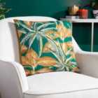 Wylder Tropics Ebon Wilds Jahi Polyester Filled Cushion Emerald