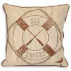 Paoletti Tenby All Aboard Polyester Filled Cushion Sand