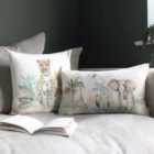 Evans Lichfield Kenya Scene Polyester Filled Cushion Multicolour