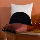 Furn. Radian Polyester Filled Cushion Natural/Black