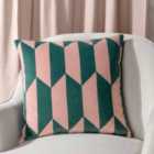 Furn. Kalho Polyester Filled Cushion Pink/Green