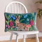 Wylder Nature Willow Rabbit Polyester Filled Cushion Multicolour