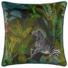 Wylder Tropics Aranya Zebra Polyester Filled Cushion Jungle