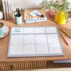 Lets Do It Blue A3 Weekly Desk Planner