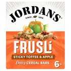Jordans Frusli Bars Sticky Toffee & Apple, 6x30g