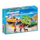 PLAYMOBIL 4144 Family Van with Boat and Trailer