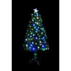 SHATCHI 3Ft/90cm Berries Balls Fibre Optic Christmas Tree LED Pre-Lit