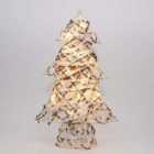 SHATCHI Pre-Lit Tabletop Centrepieces Snowman/Tree/Reindeer Twig Rattan with Warm White LEDs Christmas Holiday Decoration