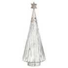 The Noel Collection Star Topped Glass Decorative Large Tree