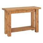 Seconique Tortilla Console Table - Distressed Waxed Pine