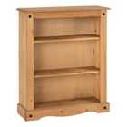 Seconique Corona Low Bookcase - Distressed Waxed Pine