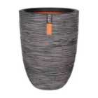 Capi Europe Vase elegant low Rib NL 34x46 anthracite