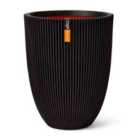Capi Europe Vase elegant low Groove NL 34x46 black