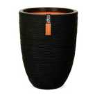 Capi Europe Vase elegant low Rib NL 34x46 black