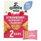Quaker Porridge To Go Strawberry Squares, 2x55g