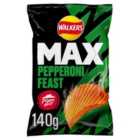 Walkers Max Pizza Hut Pepperoni Sharing Crisps 140g