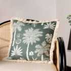 Paoletti Colonial Palm Polyester Filled Cushion Forest