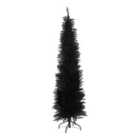 The Christmas Workshop 70630 6ft Slimline Black Artificial Christmas Tree