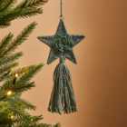 Green Star Hanging Decoration With Tassel