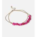 Freedom Pink Stone Anklet