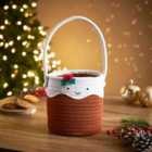 Christmas Pudding Hamper Basket