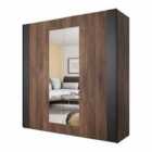 ARTE- N Sigma Sliding Door Wardrobe 200Cm - Oak Flagstaff