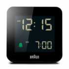 Braun Digital Alarm Clock With Snooze - Black