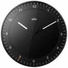 Braun Classic Large Analogue Wall Clock With Silent Sweep Movement - Black