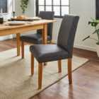 Hugo Set of 2 Dining Chairs, Distressed Faux Leather