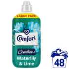 Comfort Creations Fabric Conditioner Waterlily & Lime 48 Washes 1400ml