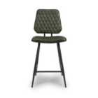 Furniture Link Austin Counter Chair - Green Set Of 2