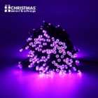 The Christmas Workshop 100 Purple LED Fairy Lights