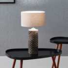 Orissa Wooden Diamond Table Lamp