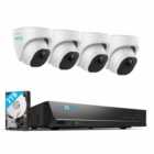 Reolink NVS8-5KD4-A 10MP 4 Dome PoE Camera 8-channel NVR security system with 2TB HDD