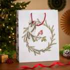 Large Recyclable Winter Robin Gift Bag