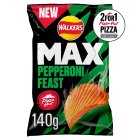 Walkers Max Pizza Hut Pepperoni Feast, 140g