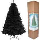 SHATCHI 7FT Black Pine Christmas Tree - classic pine tips