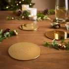 Magical Starry Night Gold Barware Coasters