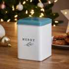 Evergreen Merry Printed Canister
