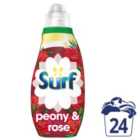 Surf Concentrated Liquid Laundry Detergent Peony & Rose 24 Washes 648ml