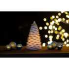 Mini Christmas LED Glitter Tree Decoration