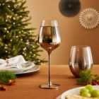 Silver Ombre Wine Glass