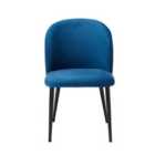 LPD Furniture Leeds Plywood Zara Dining Chair Blue (pack Of 2)