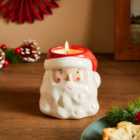 Santa Ceramic Candle