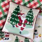 Furn. Jolly Santa Let It Snow Polyester Filled Cushion Multicolour