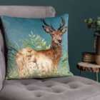 Wylder Nature Willow Stag Polyester Filled Cushion Multicolour
