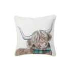 Nutmeg Home Highland Cow Cushion